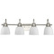 Progress Lighting Progress Lighting Preston 4-Light Brushed Nickel Vanity Light P300429-009
