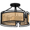 Quoizel Lighting Quoizel Lighting Priya Matte Black Semi-Flushmount Light PYA1714MBK