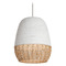 Maxim Lighting Maxim Lighting Tamba Rustic Ivory Pendant Light with Bowl / Dome Shade 14912NAIV