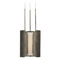 Visual Comfort Signature Collection Austera Grande Chandelier in Mottled Pewter with Alabaster AMB5001MTP-ALB