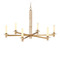 Currey and Company Lighting Currey and Company Marcelo Natural / Antique Brass / White LED Chandelier 9000-1369