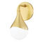 Mitzi by Hudson Valley Mitzi Kyla Aged Brass Single Light Wall Sconce H416301-AGB
