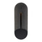 Modern Forms by WAC Lighting Modern Forms Clog Bassalt Stone & Black LED Outdoor Wall Light WS-W10516-27-BV/BK