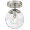 Progress Lighting Progress Lighting Atwell 1-Light Brushed Nickel Semi-Flush Mount P350234-009