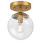 Progress Lighting Progress Lighting Atwell 1-Light Coastal Blue Semi-Flush Mount P350234-109