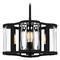 Quoizel Lighting Quoizel Lighting Quoizel Pendant Matte Black Pendant Light with Scalloped Shade QP6193MBK