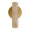 Modern Forms by WAC Lighting Modern Forms Holden Beige Travertine / Aged Brass LED Sconce BL234608-WV/AB