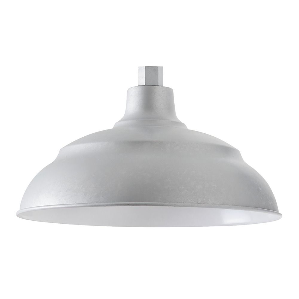 Galvanized lamp shade top