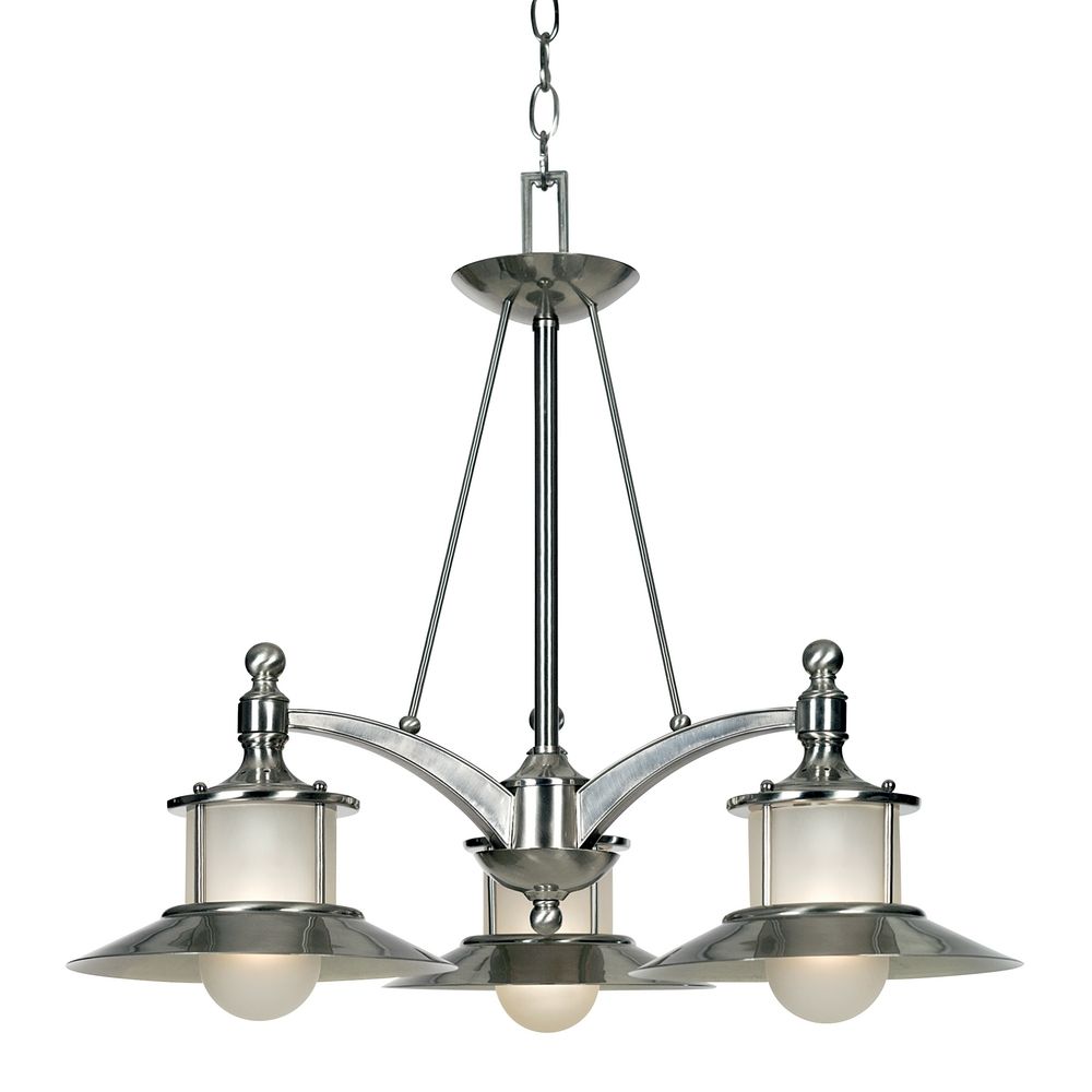 Farmhouse Nautical Chandelier Brushed Nickel New England By Quoizel Hover Or To Zoom