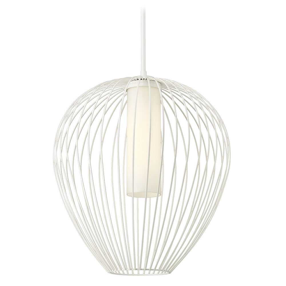 Z-Lite Savanti Textured White Pendant Light with Cylindrical Z-Lite Savanti Textured White Pendant Light with Cylindrical