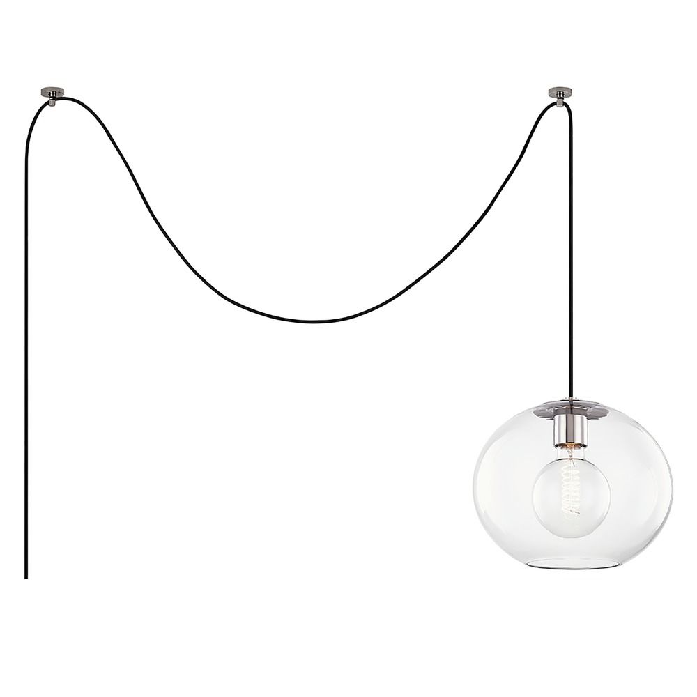 Margot Polished Nickel Swag Light by Mitzi by Hudson Valley HL270701L