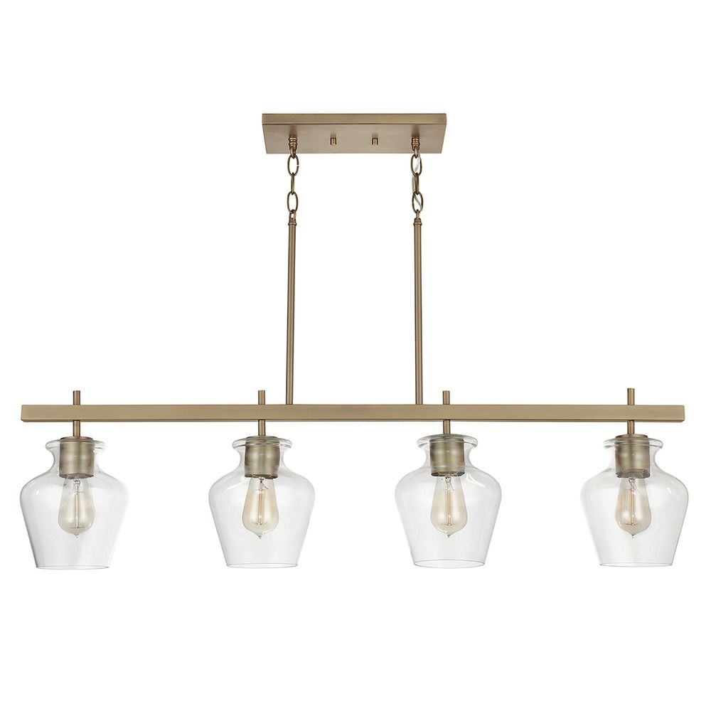 Danes 42-Inch Linear Pendant in Aged 