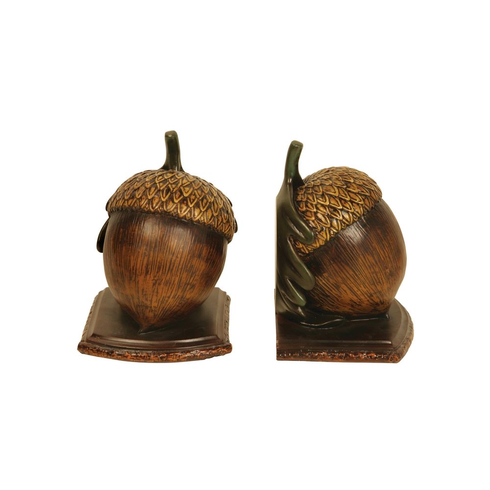 Pair Of Acorn Nuts Decorative Bookends 91 4960 Destination