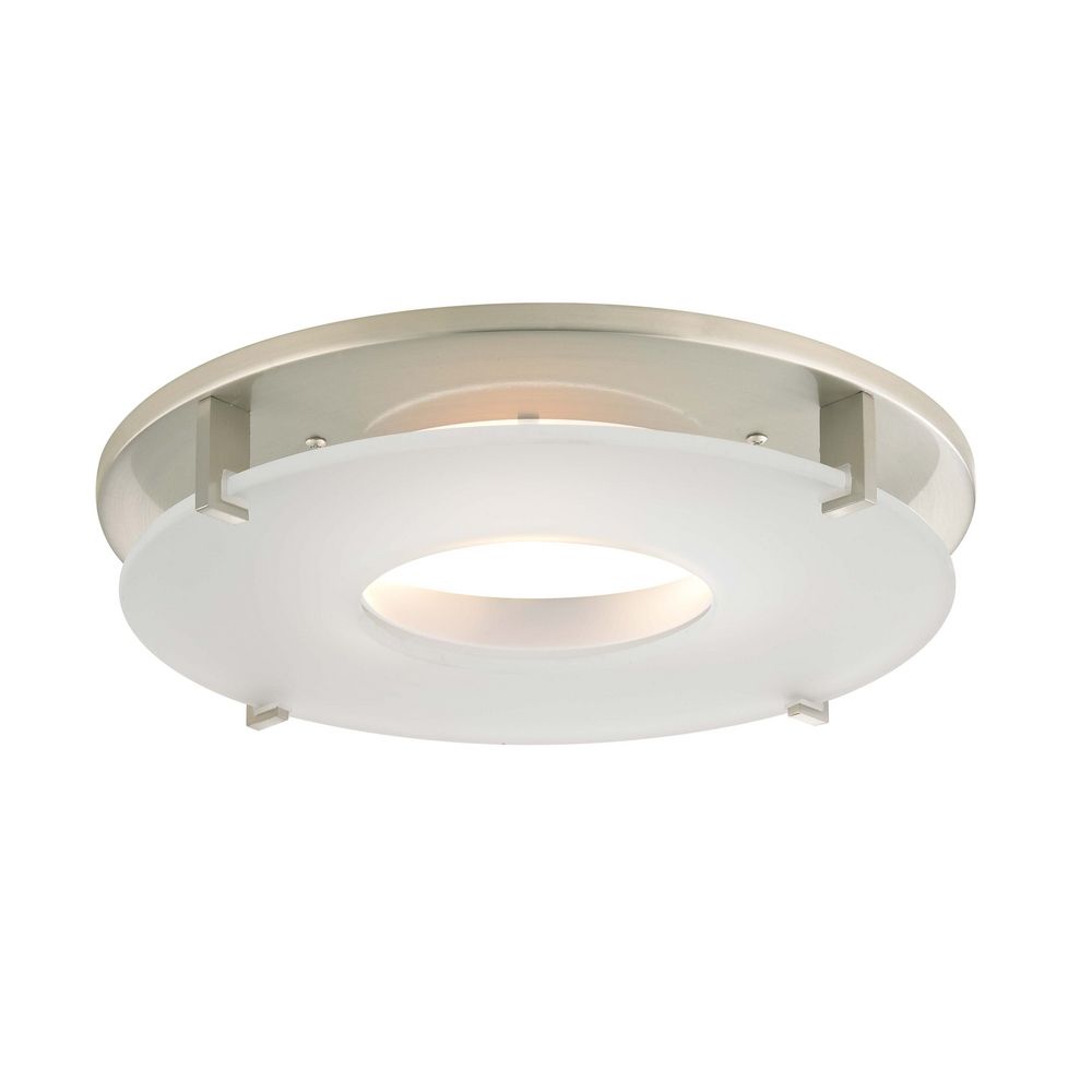Satin Nickel Decorative Trim For 5 And 6 Inch Recessed Housings
