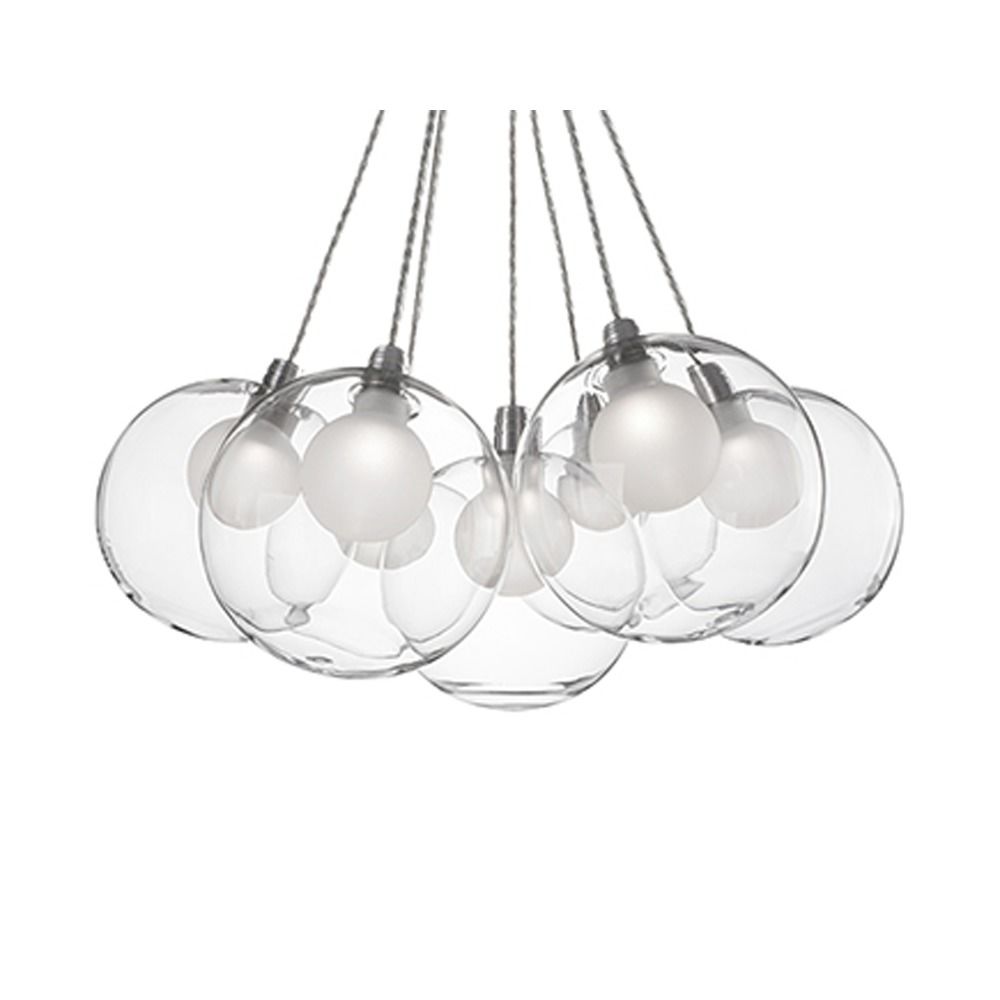 Cer Pendant Light Chrome With Clear Gl 7 Kuzco Lighting Kuzco Lighting Cer Pendant Light Chrome With Clear Gl 7 Ch3117