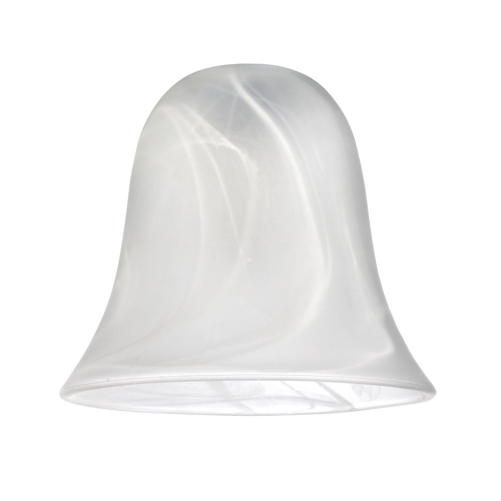 Alabaster Glass Bell Shade 1-5/8-Inch Fitter Opening