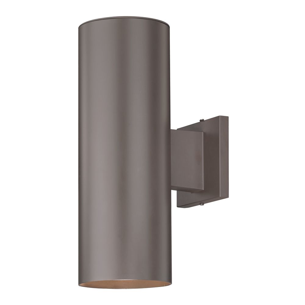 Up / Down Bronze Cylinder Outdoor Wall Light | 5052 PCB ...