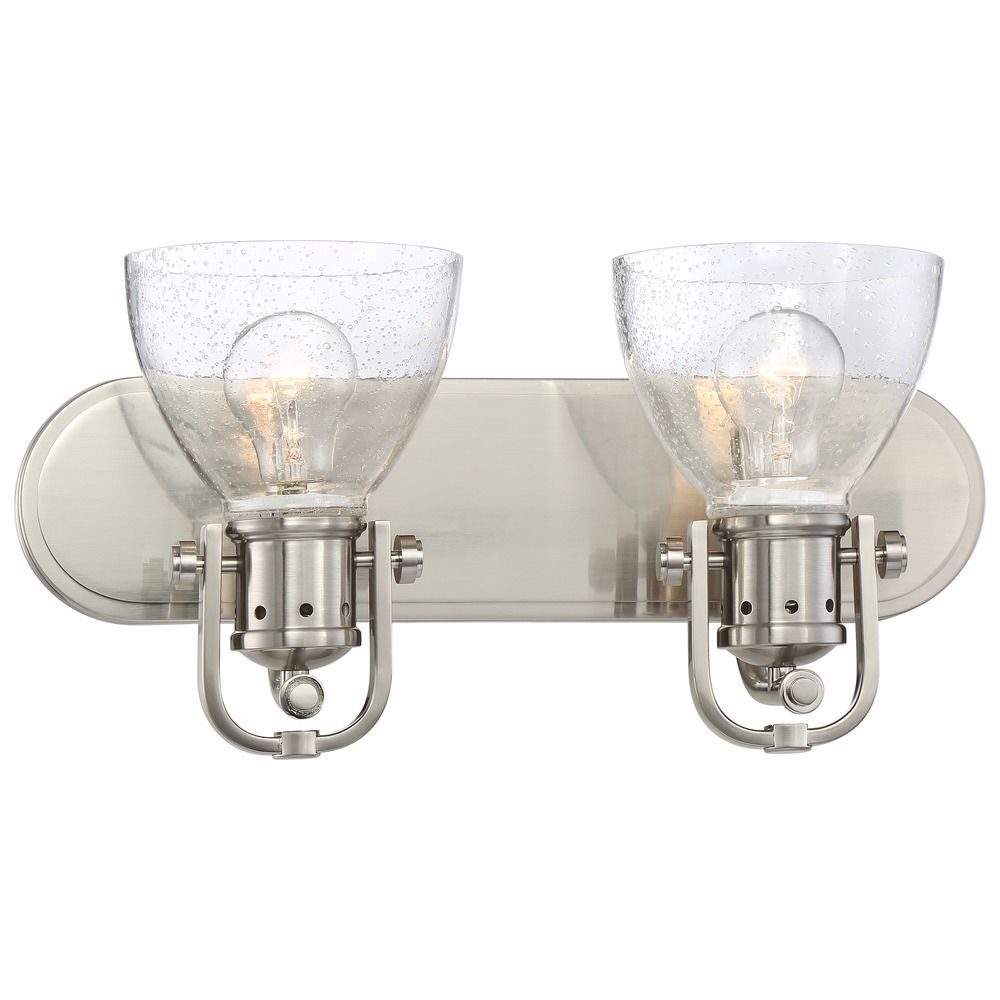 Seeded glass vanity light discount