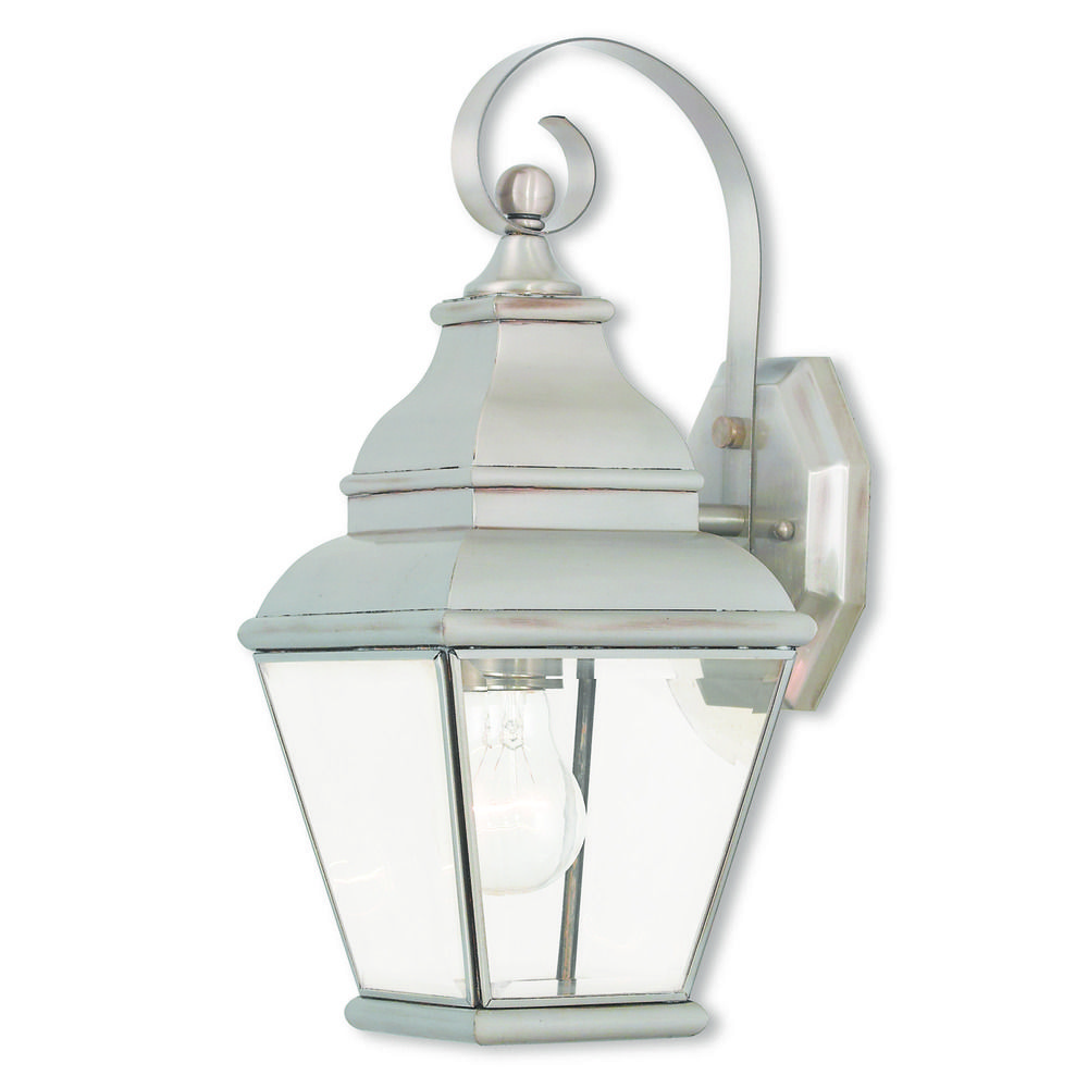 Modern Brushed Nickel Exterior Wall Lights for Living room