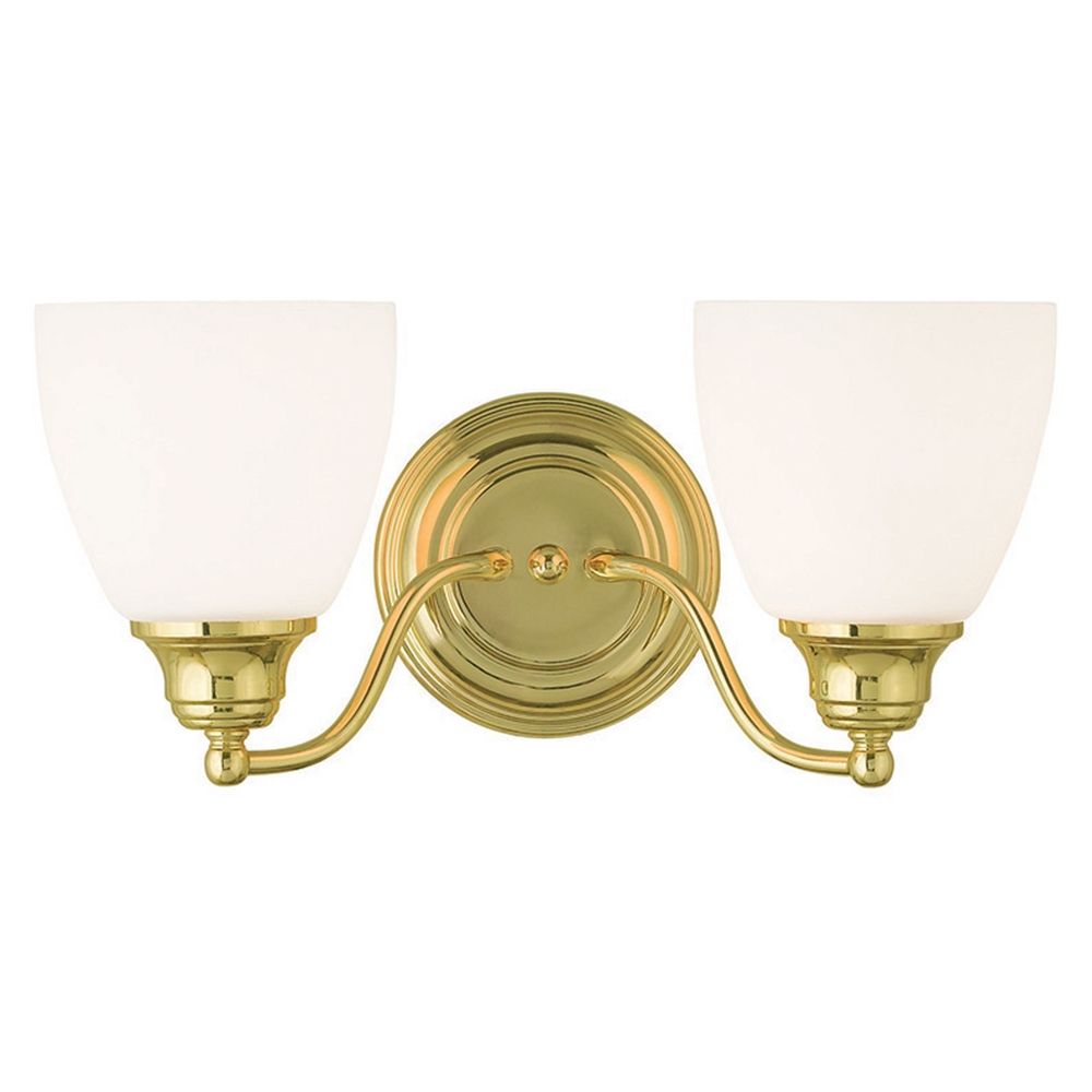 Livex Lighting Somerville Polished Brass Bathroom Light 13672 02