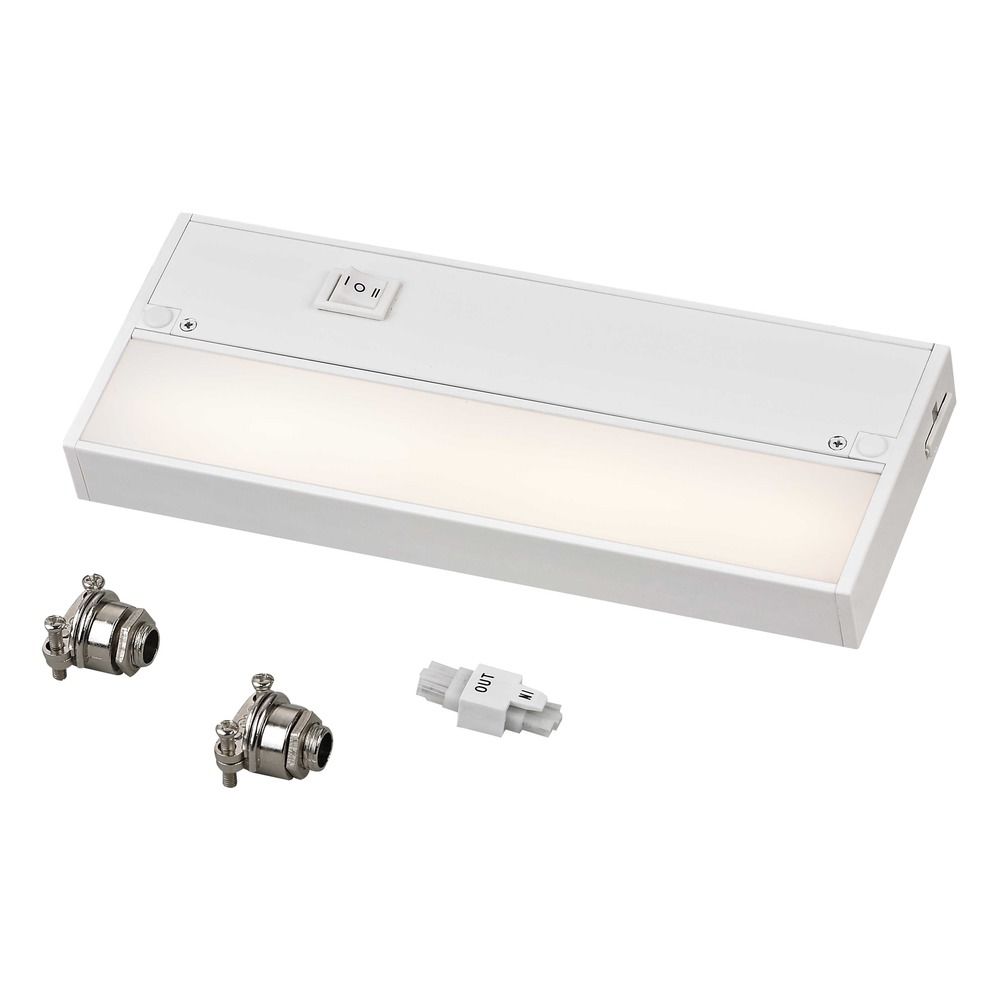 Direct aanraken Slijm 9-Inch LED Under Cabinet Light Direct-Wire / Plug-In 2700K 120V White by  Recesso Lighting | UCLN09-2700-WH | Destination Lighting