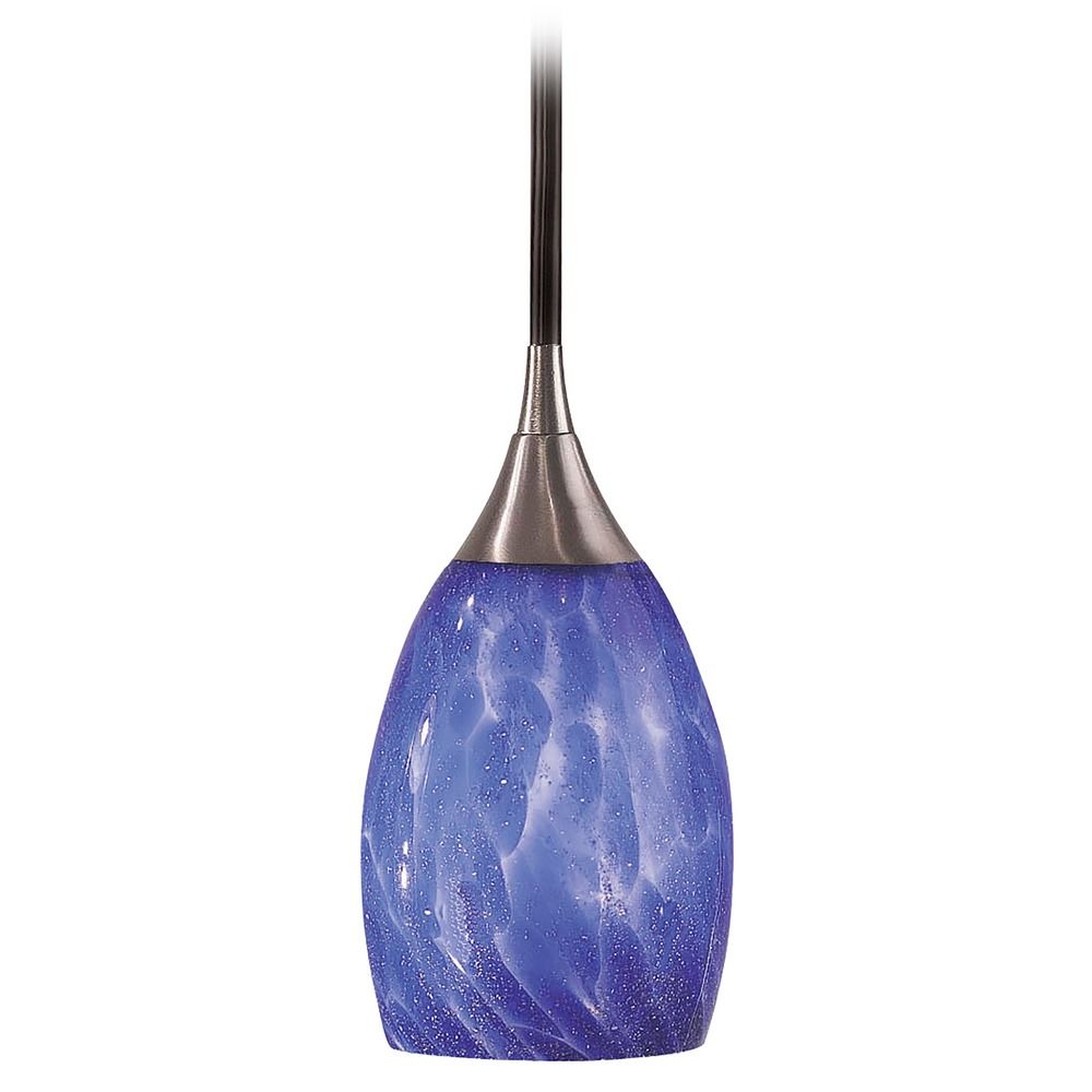 Modern Mini-Pendant Light with Art Glass | 44301BS-LAG ...