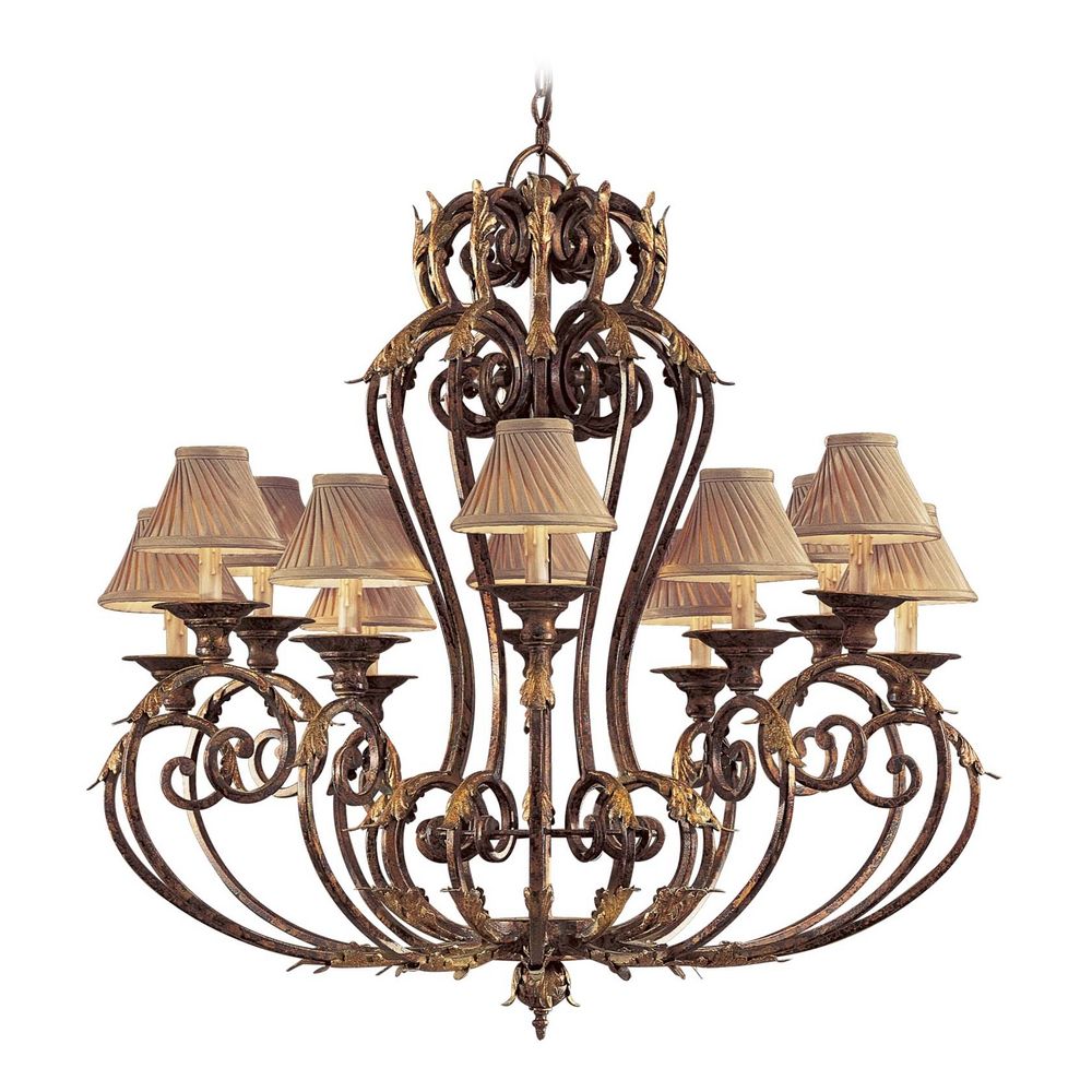 Metropolitan N6239-355 12 Light Chandelier Zaragoza Golden Bronze