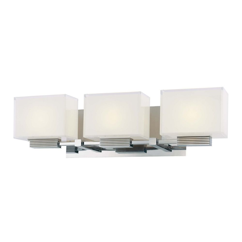 Three Light Polished Chrome Vanity Light P5213 077 Destination Lighting