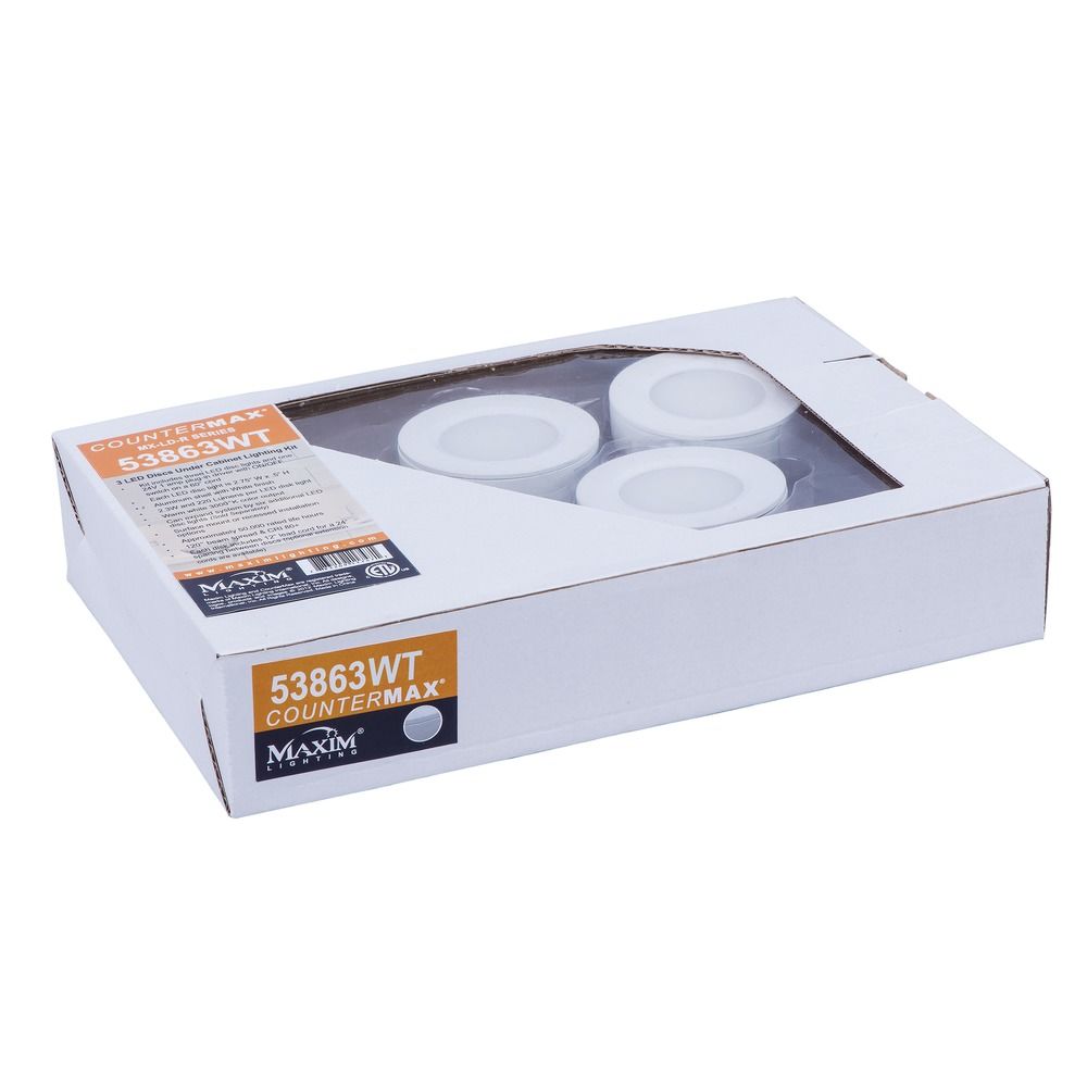120v Led Puck Light Recessed Surface Mount White By Maxim Lighting Hover Or To Zoom