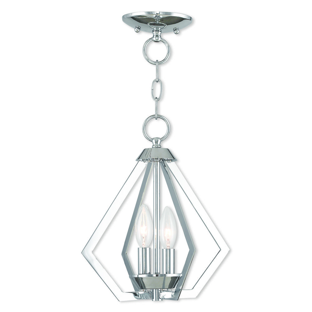 Livex Lighting Prism Polished Chrome Mini Chandelier 40922 05 Livex Lighting Prism Polished Chrome Mini Chandelier Alt1