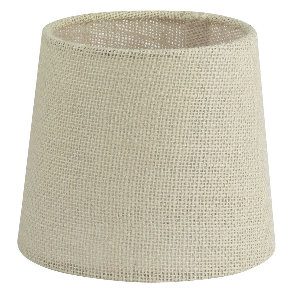 Natural Burlap Empire Lamp Shade with Uno Assembly P860041000 Destination Lighting