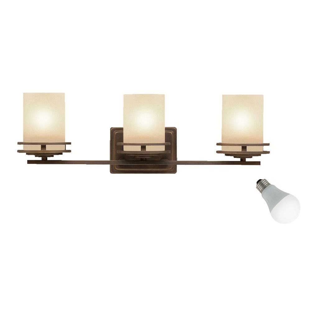 Kichler Lighting Hendrik Olde Bronze Led Bathroom Light 5078oz Kichler Lighting Hendrik Olde Bronze
