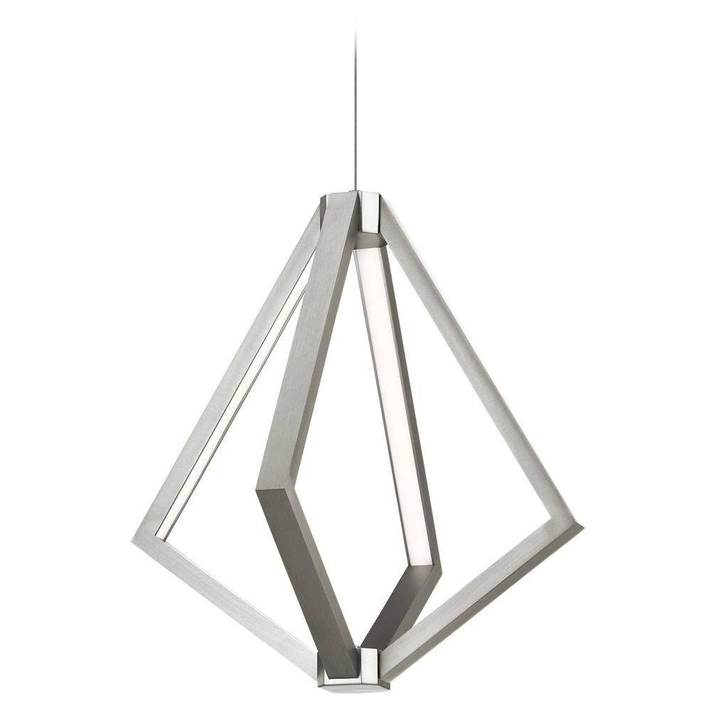 Elan Lighting Everest Satin Nickel Led Pendant Light At Destination Elan Lighting Everest Satin Nickel Led Pendant Light At Destination