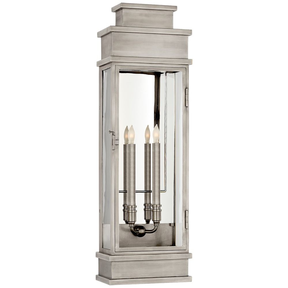 E.F. Chapman Linear Large Indoor Lantern in Nickel by Visual