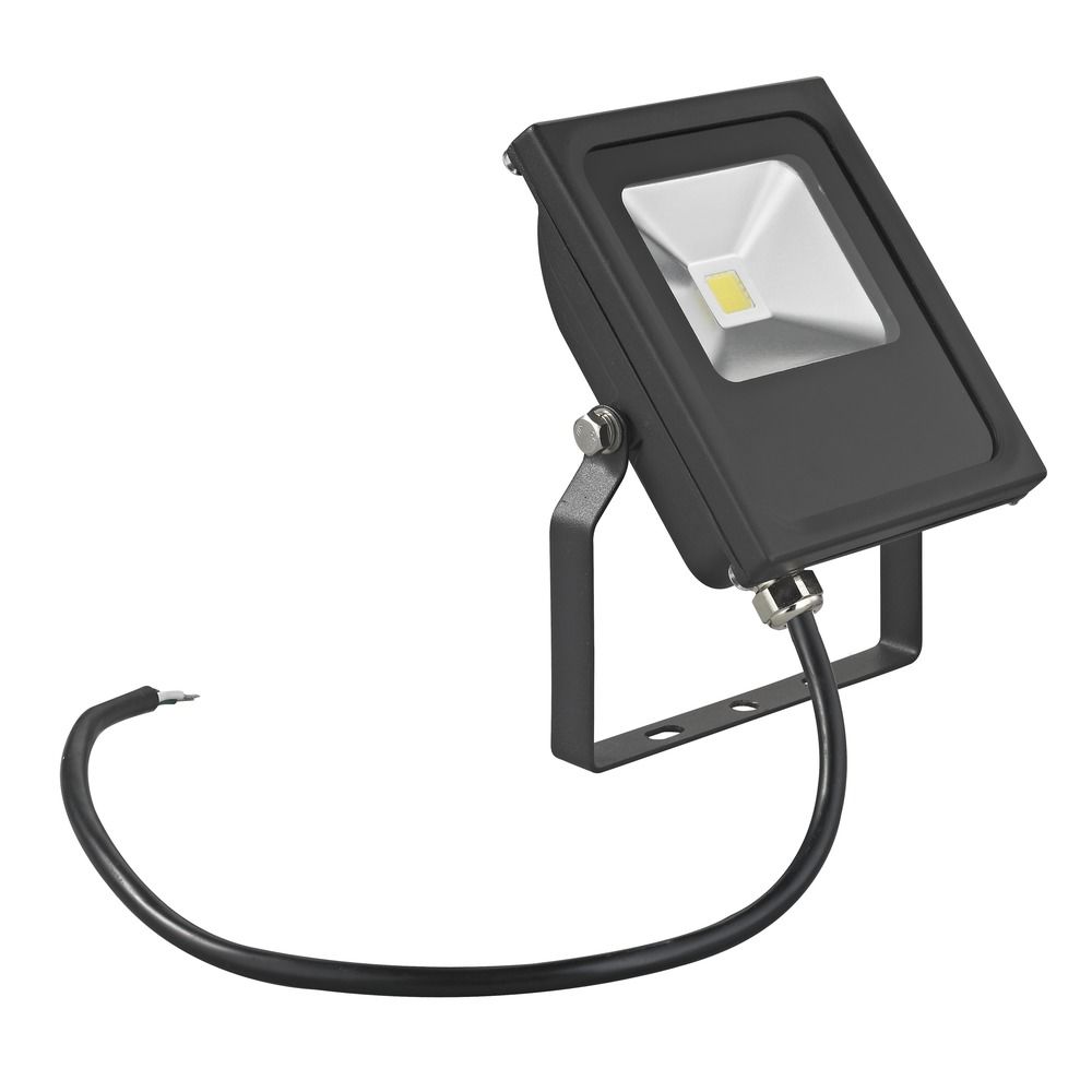 Recesso Lighting LED Flood Light Black 10 Watt 120V 277V 910 Lumens 4000K 110 Degree Beam Spread Aluminum Outdoor Flood 1.625 in x 5.125 in
