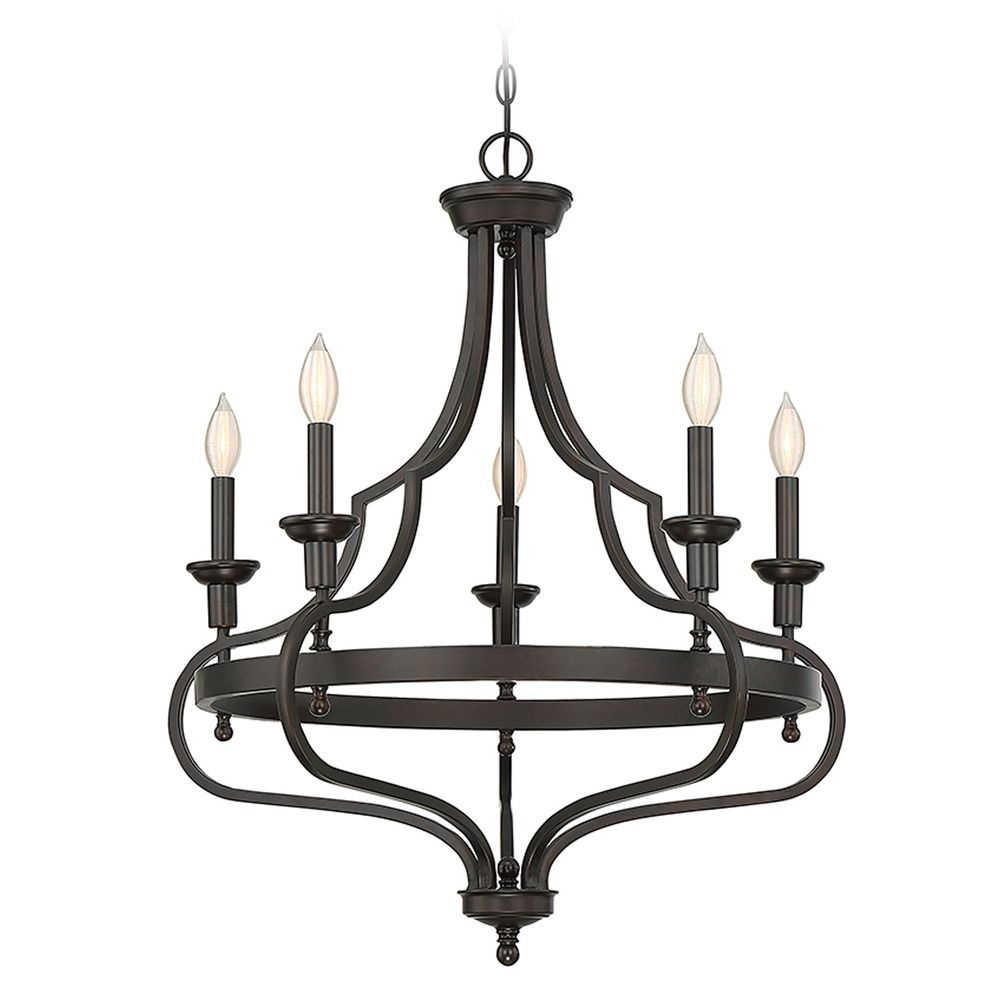 Savoy House Lighting Shields English Bronze Chandelier 1 9081 5 13 Product Image
