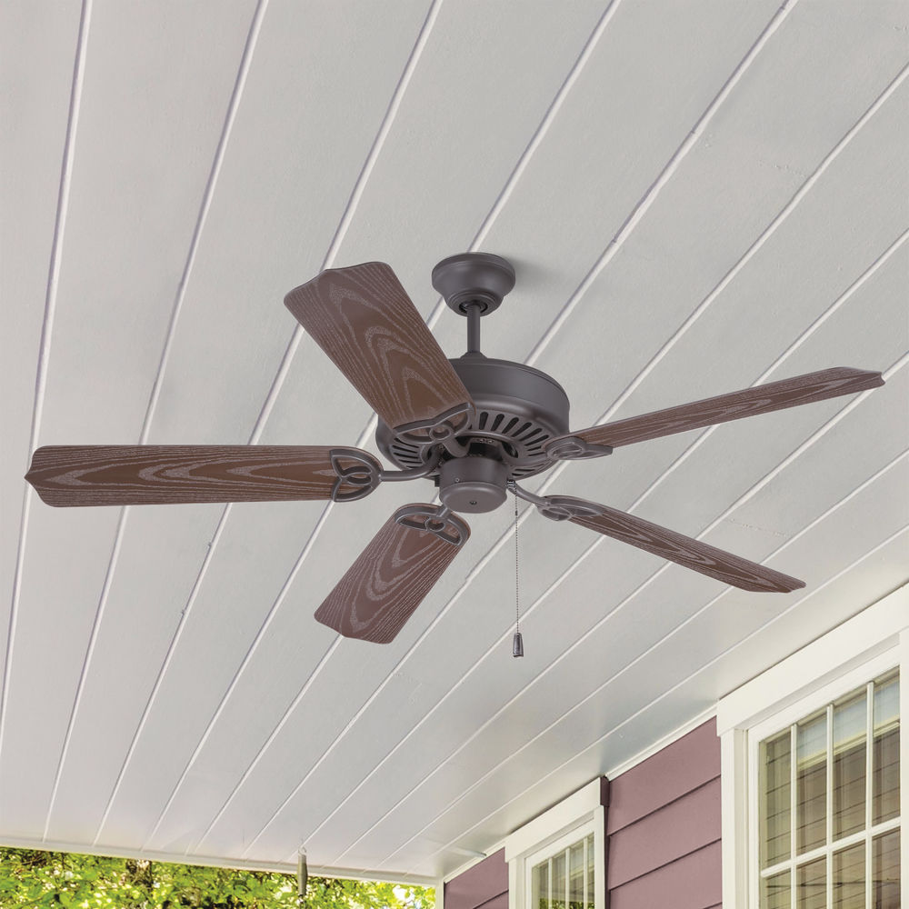 Craftmade Lighting Outdoor Patio Fan, Outdoor Ceiling Fan With Light For Porch