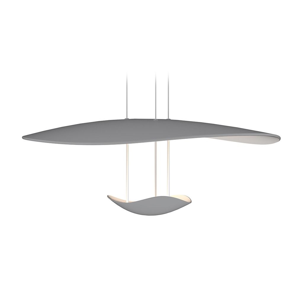 Sonneman A Way Of Light Infinity Reflections Dove Grey Led Pendant With Bowl Dome Shade At Destination Lighting