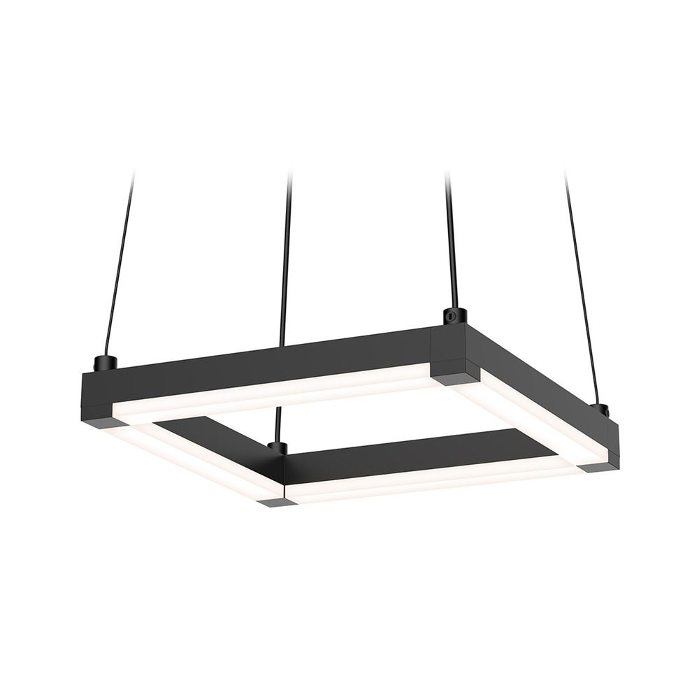 Sonneman a Way of Light Stix Square Satin Black LED Mini-Pendant Light with Square Shade | 2785 ...