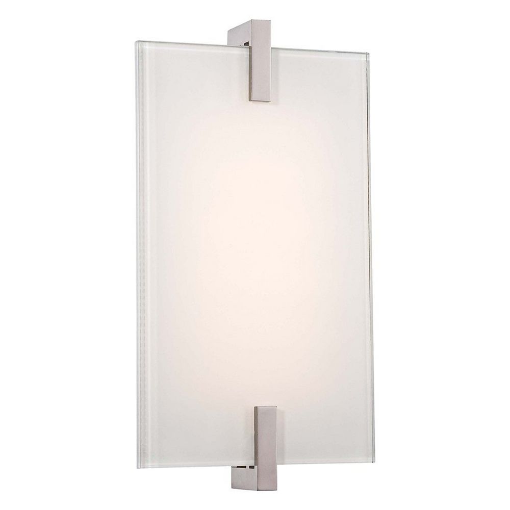 Modern Led Sconce Wall Light In Polished Nickel Finish P1110 613