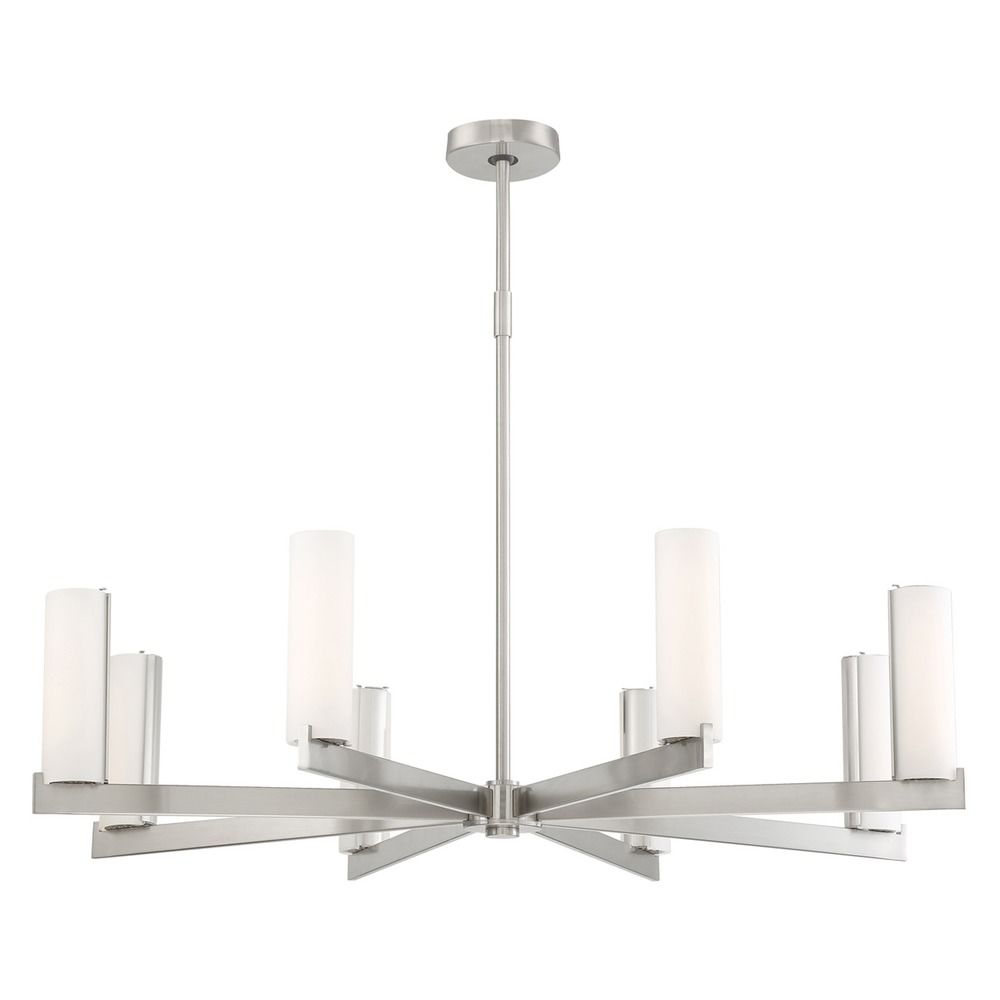 Download George Kovacs Tube Brushed Nickel LED Chandelier | P1858 ... Yellowimages Mockups