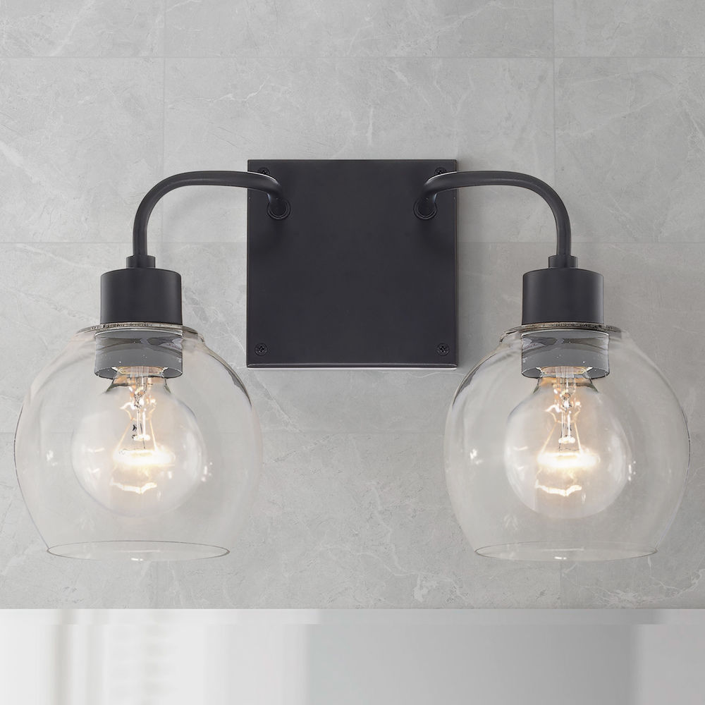 Homeplace By Capital Lighting Tanner Matte Black Bathroom Light