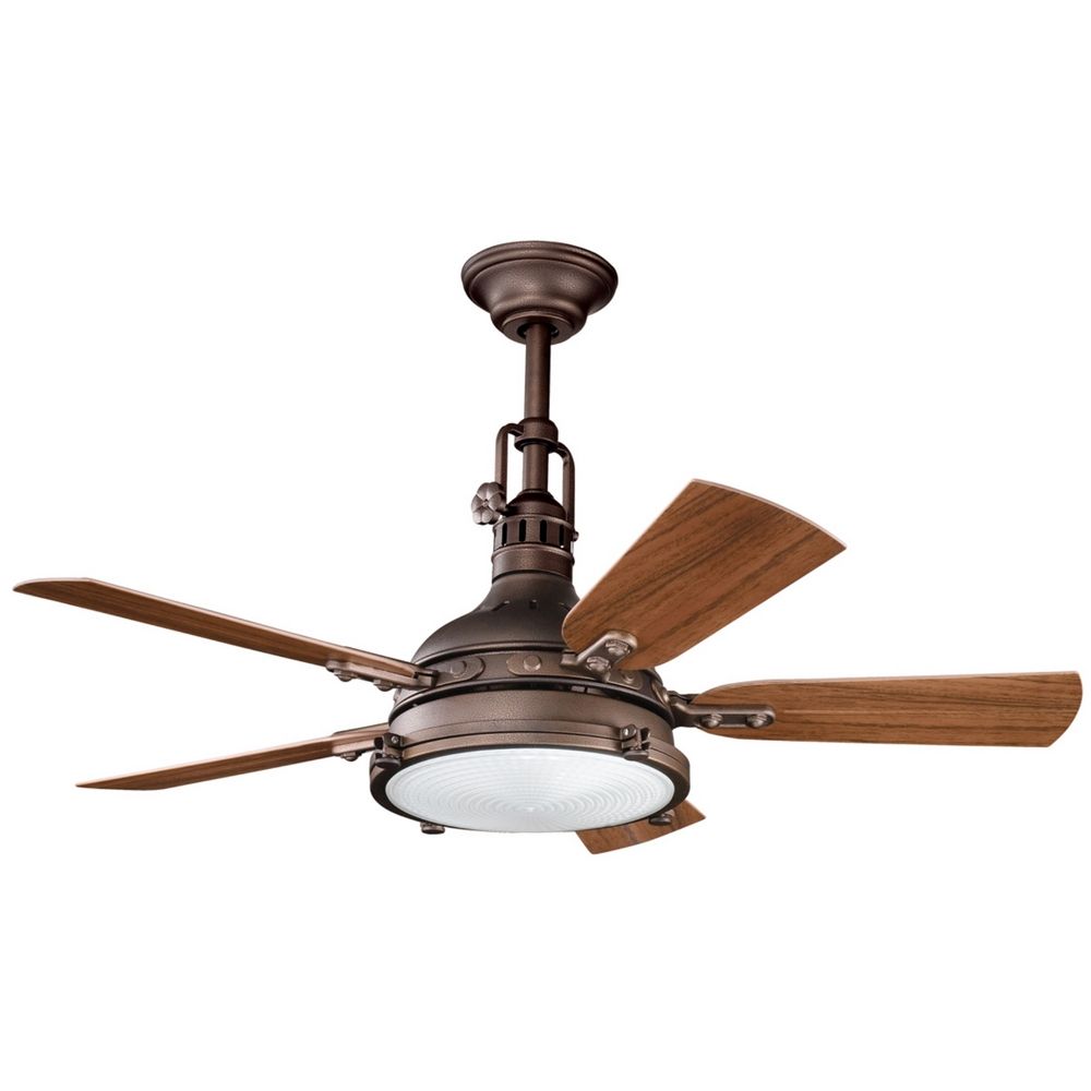 Kichler Ceiling Fan With Light Kit In Weathered Copper Finish At Destination Lighting