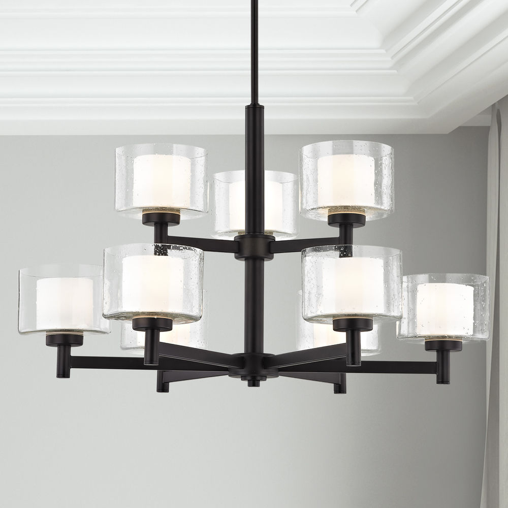 2 tier modern chandelier