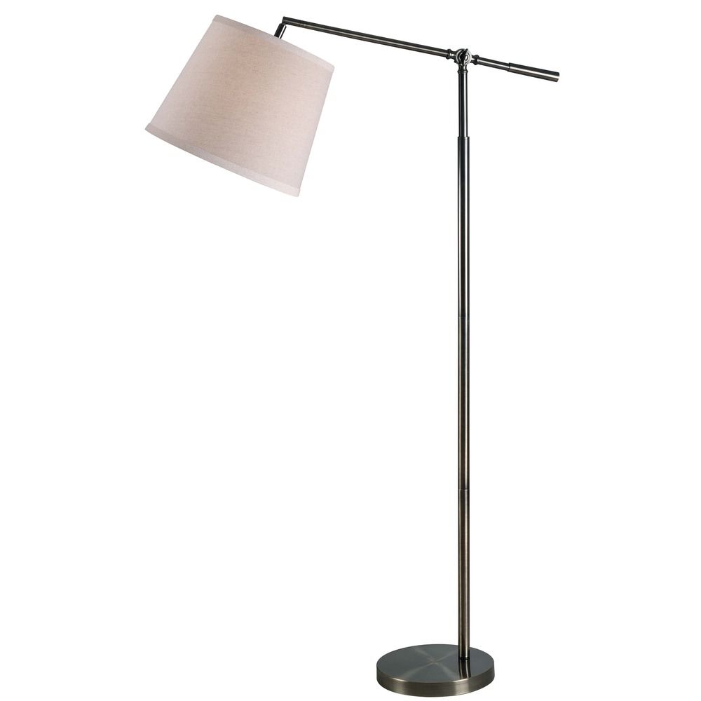 Kenroy Home Lighting Tilt Dark Antique Brass Floor Lamp With Drum Shade At Destination