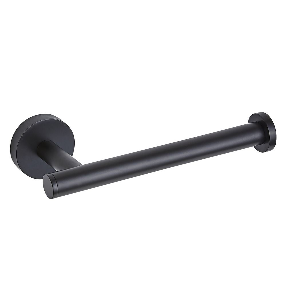 Seattle Hardware Co Prelude Matte Black 7.5-Inch Toilet Paper Holder - Stainless Steel - 2 in x 3.5 in x 7.5 in