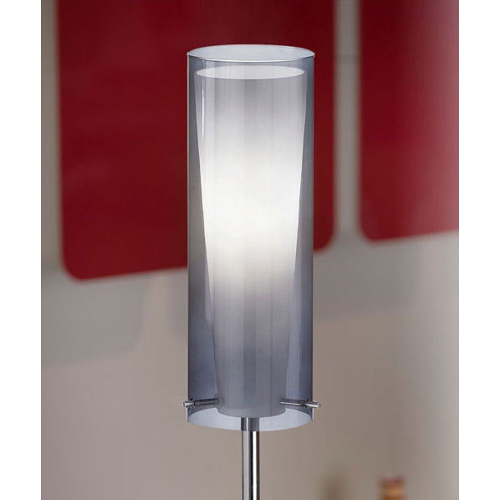 Eglo Pinto Nero Matte Nickel Floor Lamp With Cylindrical Shade Product Image
