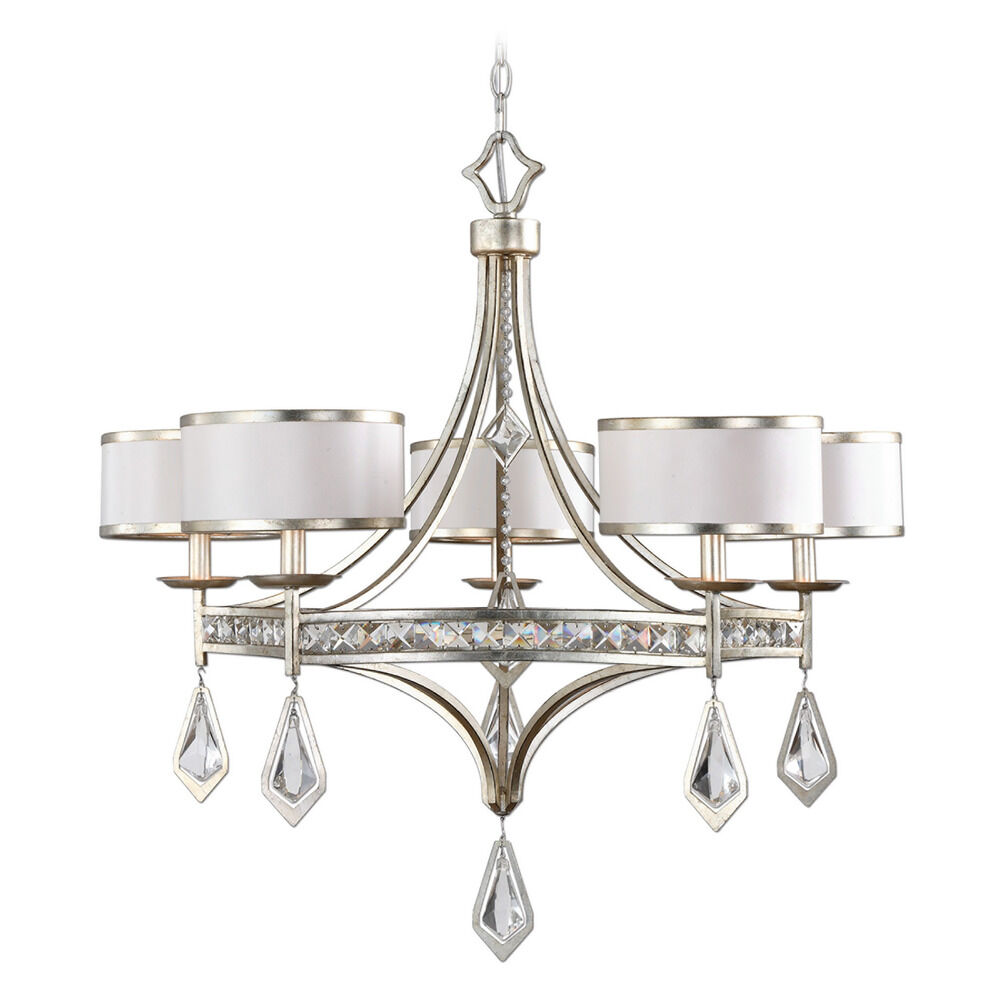 Uttermost Tamworth 5 Light Silver Champagne Chandelier 21268 Uttermost Tamworth 5 Light Silver Champagne Chandelier