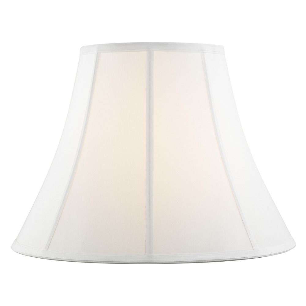 white bell lamp shade