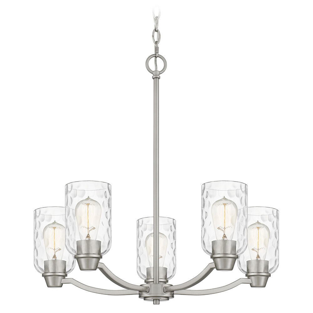 Acacia 24Inch Chandelier in Brushed Nickel by Quoizel Lighting
